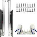 1 Pair 22 Inch (550mm) Undermount Soft Close Drawer Slides, 22 Inch-1 Set