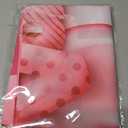 Valentines Day Photography Backdrop, Happy Valentines Day Banner Backdrop, Red Pink Love Hearts and Gnomes Design Party Supplies, for Valentines Day Party Decorations(6x3.6ft)