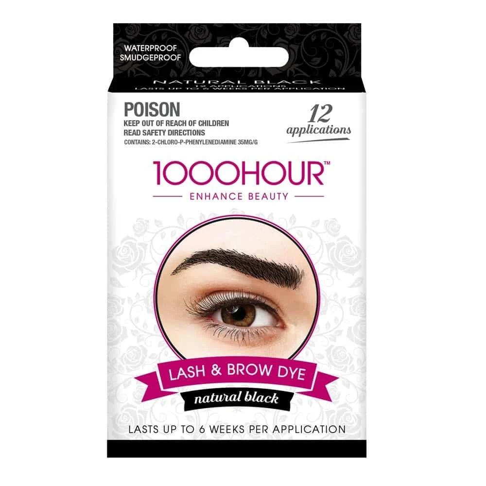 NATURAL BLACK 12 APPLICATION LASH&BROW  DYE