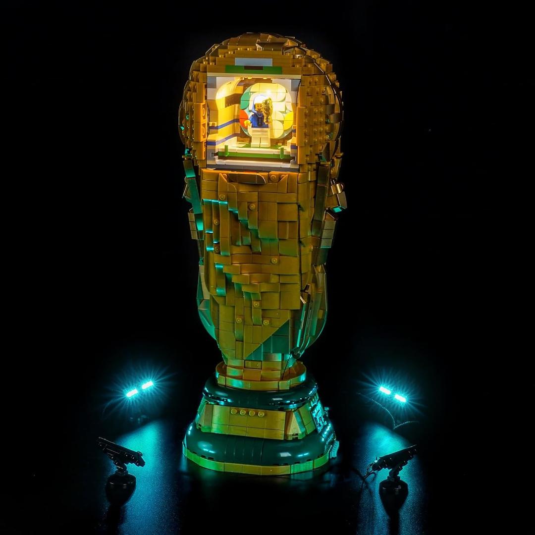LocoLee Light kit Compatible with Lego 43020 FIFA World Cup Official Trophy - No Actual Model Only Lights, LED Lighting Accessories Compatible with Lego 43020