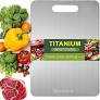 Titanium Cutting Boards For Kitchen - 2025 Upgrade 100% Pure titanium Cutting Boards, 1 Pack Double Sided Medical-grade Titanium Cutting Mat, Easy to Clean（XXL:18.11L*11.81W）