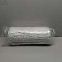 Subrtex Mattress Topper Cover Queen Size 3 Inch (Only Cover) Mattress Topper Protector Bedding Removable Encasement with Zipper Closure (White&darkblue)