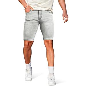 GINGTTO Denim Shorts Men Stretch Skinny Jean Shorts for Men 38