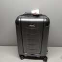 Traveler's Choice Polycarbonate Hardside Expandable Spinner Luggage, Brushed Metal, Silverwood I (21-Inch)