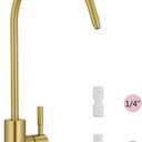 Tohlar Drinking Water Faucet for Kitchen Sink, Gold Filtered Water Faucets Lead-Free Reverse Osmosis Tap Water Filtration System 304 Stainless Steel, Brushed Gold Finish