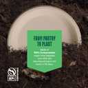 8 x Paper Plates, 100% Compostable Heavy Duty, Disposable 7 Inch, Small Dessert Plate - [125-Pack] Eco-Friendly, Biodegradable Bagasse Natural Brown 7" Small Plates - (PFAS-Free) - (BPI Certified)