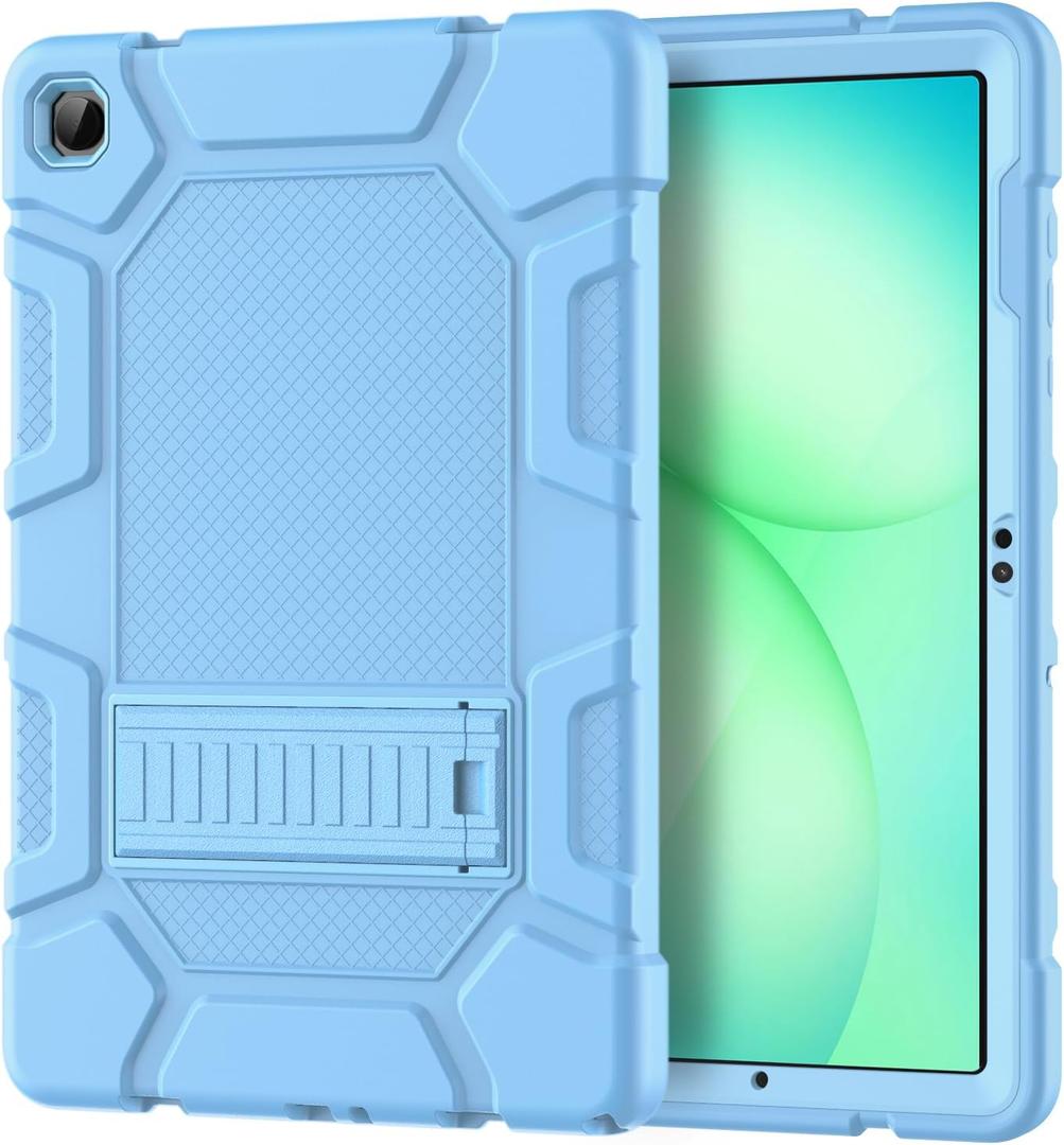 Azzsy Case for Samsung Galaxy Tab A11+/A9+ Plus 11 Inch 2026/2024, Heavy Duty Shockproof Rugged High Impact Protective Case, Sky Blue