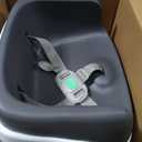 Ingenuity SmartClean Toddler Booster Seat for Kitchen Chair Lightweight for on-the-go, Easy-Clean, 3-Point Harness Strap Booster Seat for Dining Table, Slate