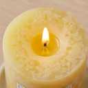 Aroma Naturals Essential Oil Orange and Lemongrass Scented Pillar Candle, Ambiance, 2.5 inch x 4 inch, Yellow