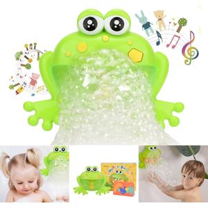 Light Up Baby Bath Bubble Toys,Tub Big Frog Automatic Bubble Maker Blower Toys with 24 Music Baby Fun Shower Toys, for Boys, GirlsNew 2024