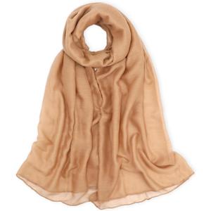 vimate Lightweight Cotton Scarf for Women Fashion Head Cover Hijab Voile Scarf Shawl Wrap (Style 60-khika)