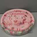 Grencian 50 PCS Christmas Oval Paper Plates 10" x 12" Large Christmas Gnomes Plates Disposable Red Black Buffalo Plaid Xmas Gnome Platter Dinner Tableware for Xmas Winter Holiday Party Supplies