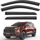 Outside-Mount Window Rain Guards Fit for Chevrolet (Chevy) Equinox 2025 2026, Extra Durable Window Visors Wind Deflector Dark Smoke Vent Shades Car Tape-on with Thicker 4PCS