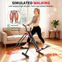 Air Walker Exercise Machine, 30" inch Stride Space Walker Elliptical Trainer for Home Use, Low-Impact Elliptical Cross Trainers Compact Steppers for Men and Women Full-Body Cardio & Leg Toning