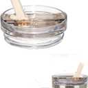 1 Pack 40 oz Tumbler Flip Straw Lid Fit for Stanley Quencher ProTour, Leak Proof Lid Compatible with Stanley Quencher 40 oz Tumbler, Spill Proof Lid for Cup Accessories (Cream)