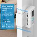 Anti-Theft Ring Doorbell Mount, Adjustable No-Drill Stainless steel Mounting Bracket Cover Holder Compatible with Ring Doorbell 4/3/2/1 for Home Rentals Office Room, White