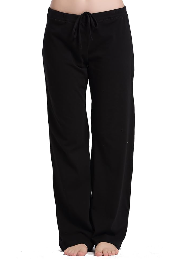Womens Casual Stretch Cotton Pajama Pants Simple Lounge Pants M