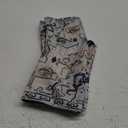 Blue Boho Style Throw Pillow Cover Ethnic Design Pattern Linen Persian Carpet Tribal Pattern Throw Pillow Case 20x20 inch Cushion Cover Home Office Decorative Square 2Pcs 