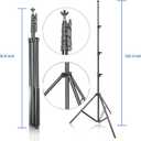 HYJ-INC 10ft x 8.5ft Adjustable Photography Backdrop Support System Photo Video Studio Muslin Background Stand Kit with Carry Bag
