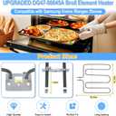 UPGRADED DG47-00045A Broil Element Heater Compatible with Samsung Electric Freestanding Range,DG47-00045A Oven Heating Element Samsung Oven Baking Element Convection Heater Stove Replacement Parts