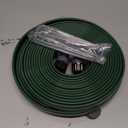 Watoo 2026 Sprinkler Hose & Soaker Hose for Yard - 50 FT Reinforced Flat Garden Hose with Holes, Heavy Duty No-Kink Lawn Irrigation Hose (Includes Stakes, High Pressure Spray)