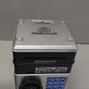 Piggy Bank for Kids - Electronic Money Saving Box w/Code- ATM Safe - Toy Coin Bank - Easter Boys Toys for Age 3, 4, 5, 6, 7, 8, 9 - Birthday Gifts for 8, 9, 10, 11, 12 Year Old Boy and Girl (Black & Silver)