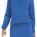 Casly Lamiit Women's 2 Piece Skort Set Athletic Tracksuit Short Tennis Skirt Zip Up Hooded Sweatshirt Active Outfits (S)
