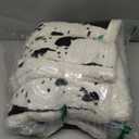 Heated Blanket Throw Blanket - Fast Heating Electric Blanket, Soft Flannel Heated Throw with 4 Time Settings, 10 Heating Settings, Warm Gifts for Women & Mom & Grandma(50"x60"Cow Print White) (01 - Black Ombre-white)