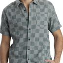 Unionbay Men's Bradley Short Sleeve Gauze Button Down Shirt, Snow Pine, XL