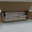 VOGGV Bathroom Storage Cabinet, Bathroom Floor Cabinet Freestanding 1 Doors and Shelves for Home Kitchen, Living Room and Hallway, 29.5 * 8.66 * 7.87In, White