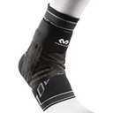 McDavid Elite Engineered Elastic Ankle Brace With Figure 6 Strap & Stays, Black, Large