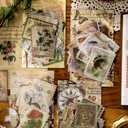 2 x Glife 240pcs Vintage Plant & Flower Translucent Aesthetic Stickers for Scrapbooking, Journaling, Planners