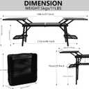 Nice C Camping Table, Compact Folding Table, Tailgate Grill Table, Outdoor Tables, Camping Tables That Fold Up Lightweight, with 4 Side Tables & Mesh Net for BBQ, Camping, 31.5 x 15.8 x 29.9 inches