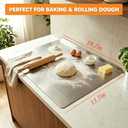 Stainless Steel Cutting Board w/Lip, Non‑Slip Double‑Sided Board, 40×50cm.