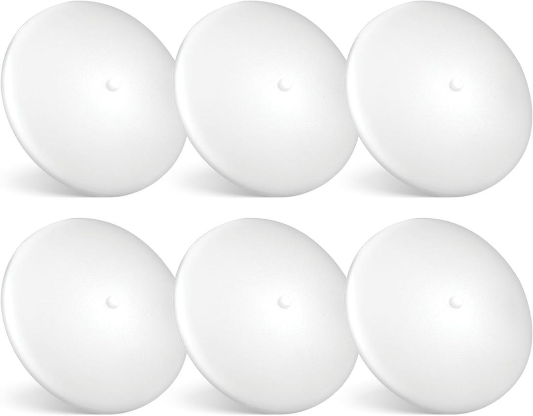 PARMIDA (Pack of 6) LED RV Dome Ceiling Lights 5CCT, On/Off Switch, Dimmable, Surface Mount Interior Puck Light, Slim Motorhome, Trailer, Camper Lighting, 5W, 27/3/35/4/5/6K, Damp Location, 4.5 Inch