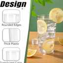 Liacere Plastic Drinking Glasses Set of 12-18oz Highball Clear Reusable Plastic Glasses Colors, Water Glasses Cups, Bar Tumbler Glassware Set for Beer, Juice, Cocktail, Milk