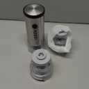 Electric Salt and Pepper Grinder Set: Automatic Battery Stainless Steel Pepper Mill Shakers with LED lights, Rechargeable Salt Grinder With 6 Adjustable Coarseness For House Warming Kitchen Cooking