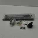 Closet Rod, 29-64 Inch Space Saving Closet Rod Extender Hanging, Black Adjustable Clothes Hanging Bar, Stainless Steel Closet Garment Organizer Rack, Bathroom, Windows