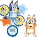 Bluey and Bingo Birthday Party Supplies Balloon Bouquet Decorations 7pc