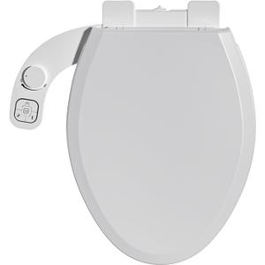 Bidet Toilet Seat Non-Electric,Fits Elongated Toilets - Soft Close Lid,Quick-Release for Easy Cleaning - Dual Nozzle System with Self Cleaning,Adjustable Water Pressure