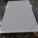 Amanti Art White Cork Board for Wall, 48 x 30 Vision Board with White Wood Frame, Medium Corkboard Office Decor for Home Organization, Modern Corkboard Pinboard to Display Items for Home Organization