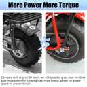 YOXUFA Mini Bike Sprocket 60T with 420 Chain 90 Links Compatible with Coleman CT200U BT200X CT200U-EX Baja Warrior Massimo TrailMaster MB200 Axis M200 Predator 212 196cc 200cc 6.5hp Powersports Parts