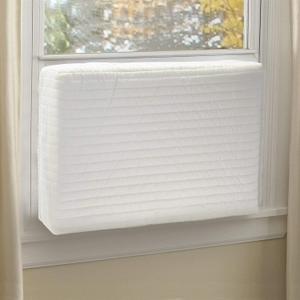 Jeacent Indoor Air Conditioner Cover Double Insulation Small (21x15x3.5, Cream)
