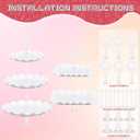 12-Pack Dessert Table Display Set, 6 Cupcake Stands and 6 Dessert Trays, Plastic Dessert Display Stands and Cake Stand, Treat Table Displays Set for Wedding, Baby Shower, Tea Party (White)