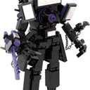 Toilet Blocks Toys TV Man Building Blocks Toys,Construction Playset Blocks Action Figure Building Blocks for Adults Kids 396 PCS (Black)