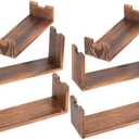 2sets Versatile Wooden Display Stand Jewelry Accessory Displaying Jewelry Holder Desktop Display Stand Dessert