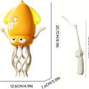 Magic Dancing Octopus Toy - Smart Obstacle-Dodging Robot with LED Light Show & Music, USB Rechargeable Tummy Time Squid Toy for Babies | Electric Crawling Octopus | Interactive Gift for Kids 3+ (Yellow)