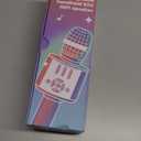 Amazmic Kids Karaoke Microphone Machine Toy Bluetooth Microphone Portable Wireless Karaoke Machine Handheld with LED Lights, Gift for Children Adults Birthday Party, Home KTV(Black Gold)