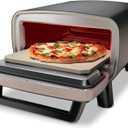 Ninja Artisan Electric Outdoor Pizza Oven with Stone | 12-inch Pizza in 3-minutes | 700F Max Temp | 5-in-1 Functionality Pizza, Bake, Broil, Proof & Warm | Makes Full Meals | Gray | MO201