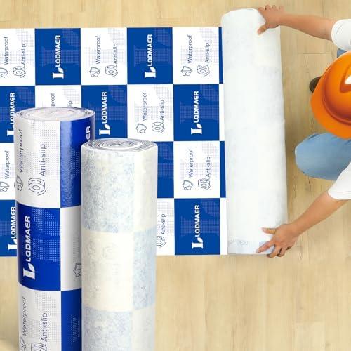 Floor Protection, 40 in x 100ft Construction Floor Protection, Blue and White Protective Floor Covering for Construction, Paint Protection Floor Covering Moving, Coverage of 334 sqft!